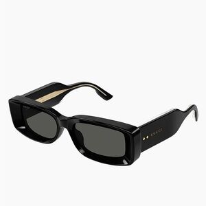 Gucci Black Thickness 53MM Rectangular Sunglasses